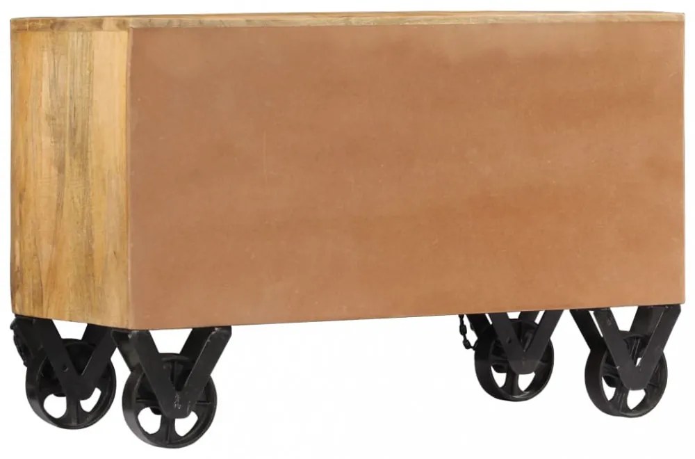 tömör mangófa cipőszekrény 86 x 35 x 55 cm