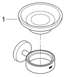 GROHE 41193000 - ESSENTIALS szappantartó, fényes króm