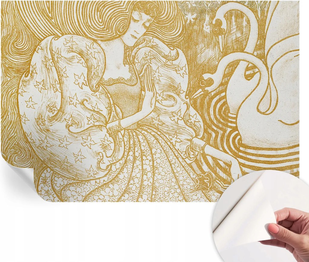 Modern öntapadós fali fotótapéta Női elegancia 104x70 cm