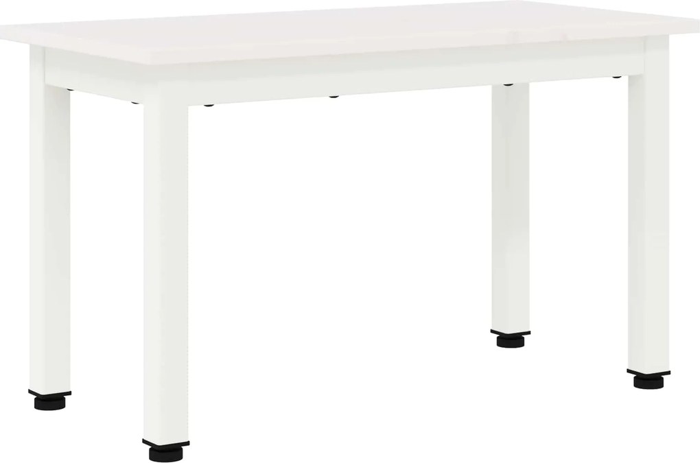vidaXL Dohányzóasztal Fehér 60 x 30 x 36 cm Tömör fenyőfa