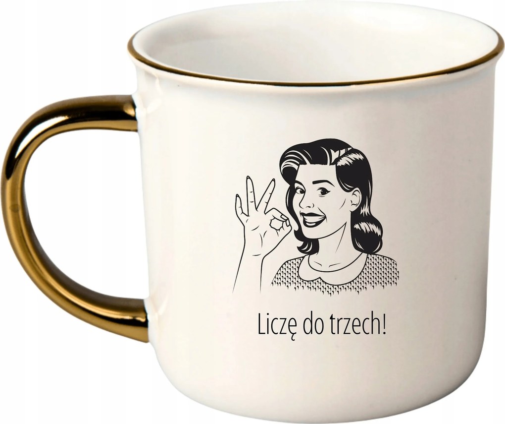 Bögre Fehér Arany Rant Ajándék Vicces Anyák Napja Számolok Három!