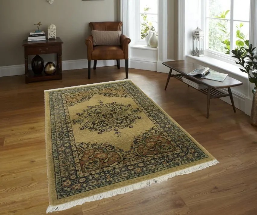 Kafír klasszikus egyiptomi szőnyeg bézs arany