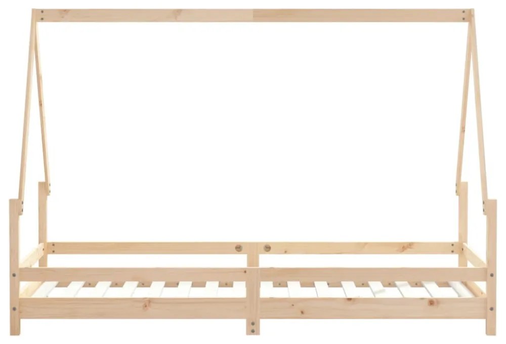 tömör fenyőfa gyerekágykeret 80 x 200 cm