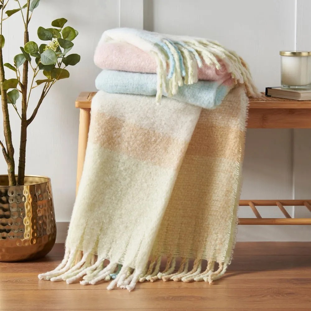 Takaró 130x170 cm Faux Mohair Check – Catherine Lansfield