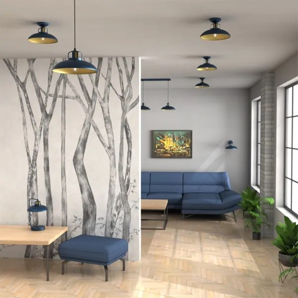 Brilagi - LED Csillár zsinóron FLAMENGO 1xE27/60W/230V kék