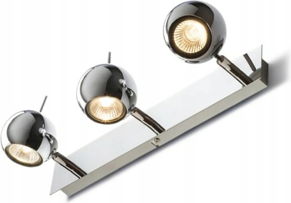 Rendl Glossy III króm mennyezeti lámpa 3x GU10 forgatható Led spotlámpa