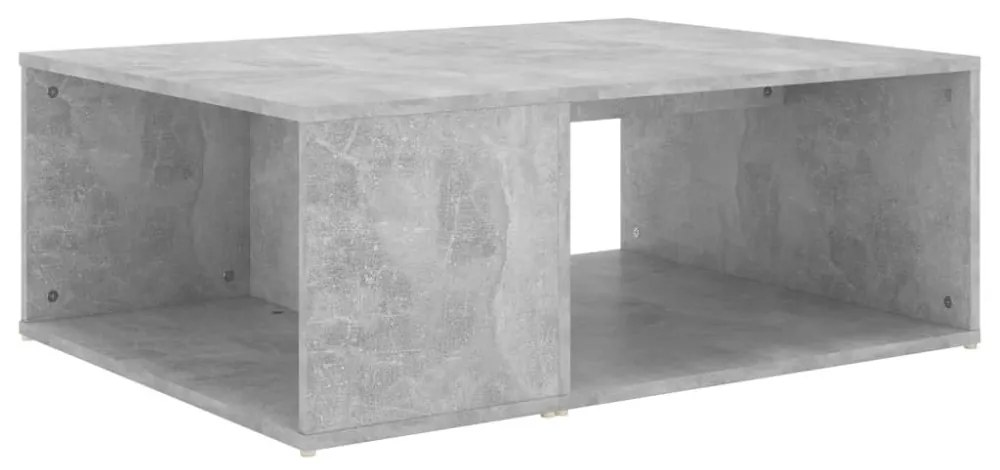 betonszürke szerelt fa dohányzóasztal 90 x 67 x 33 cm