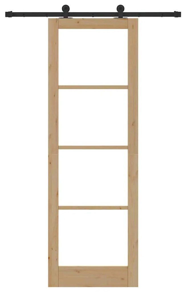 Csúszó Ajtó ORKDAL Barna 78 x 232 cm Fa és fém