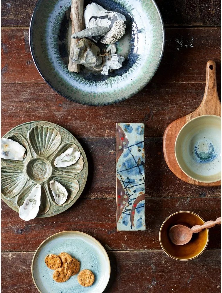 Zöld agyagkerámia tálka 500 ml Heather – Bloomingville