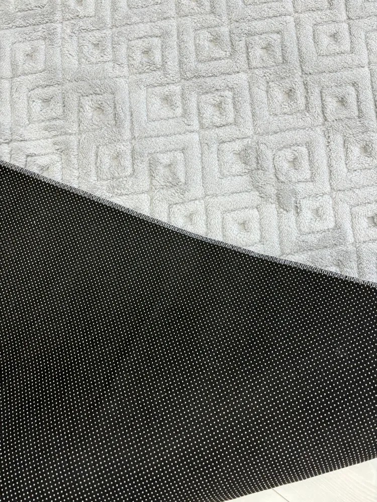 Salerno 3649 szürke shaggy szőnyeg 160x220 cm