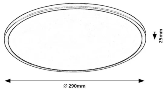 Rabalux 71156 - LED Dimmelhető mennyezeti lámpa EZIO LED/18W/230V 3000K 29 cm