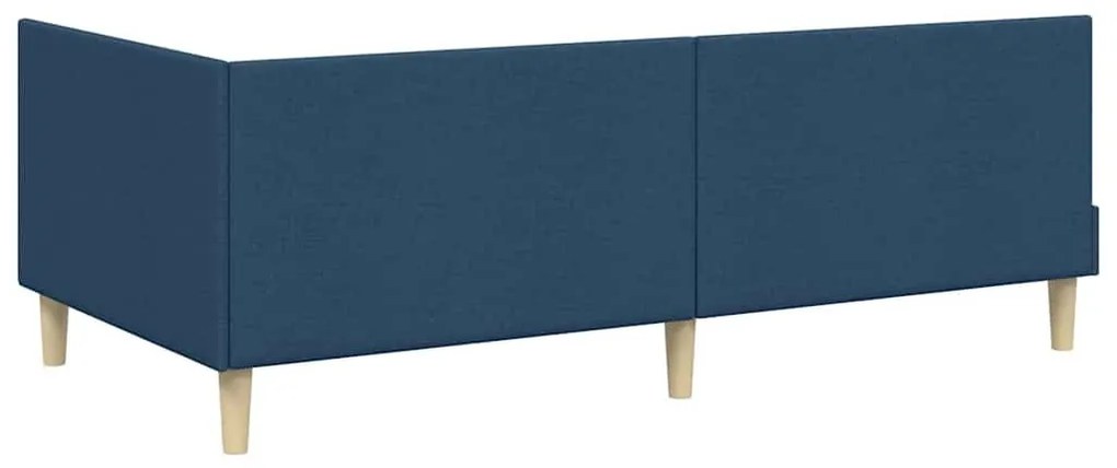 Sarokágy keret Egyéb Kék 100 x 200 cm Szövet és Mérnöki Fa