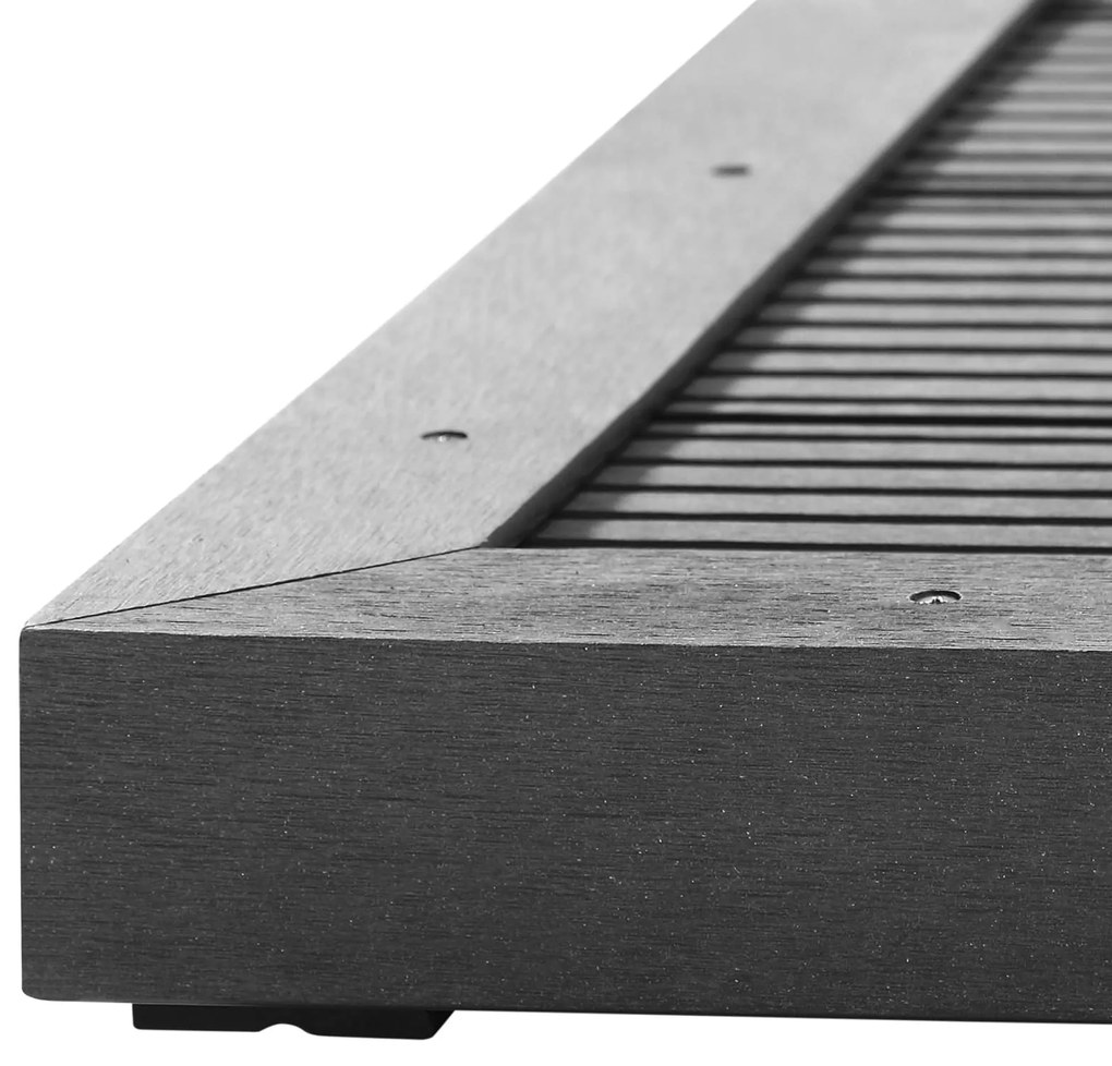 Casaria® Zuhanyszőnyeg 101x63x5,5 cm - antracit