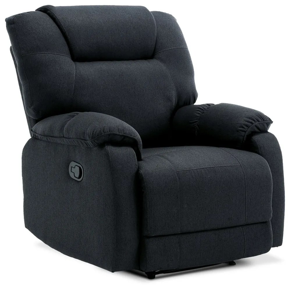 Scaun De Relaxare Reglabil Manual, Culoare Gri, Tapițat Cu Material Textil TV-4088 ,