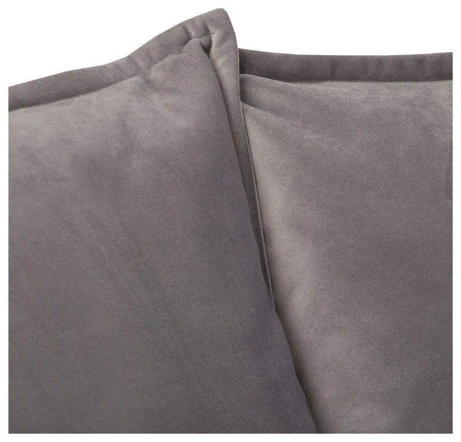 Szürke bársony kanapé 138 cm Juli – Ropez