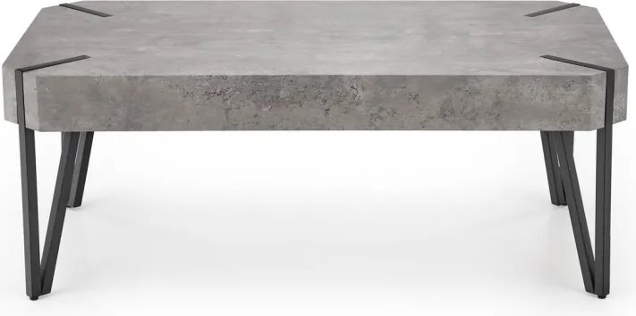 EMILY dohányzóasztal beton/fekete