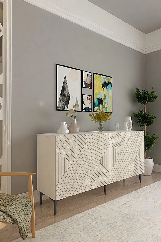 Ferro 150 - White, Travertine