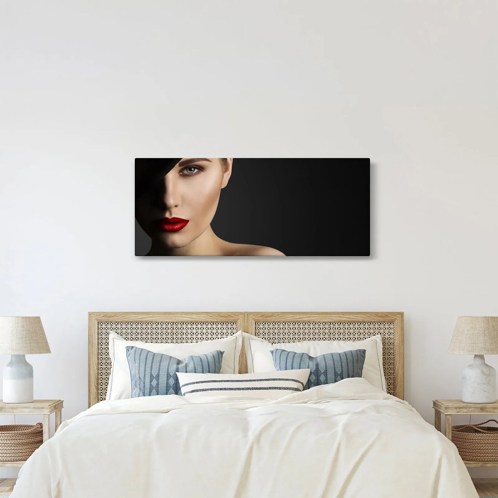 Kép - kalapos nő portréja (120x50 cm)