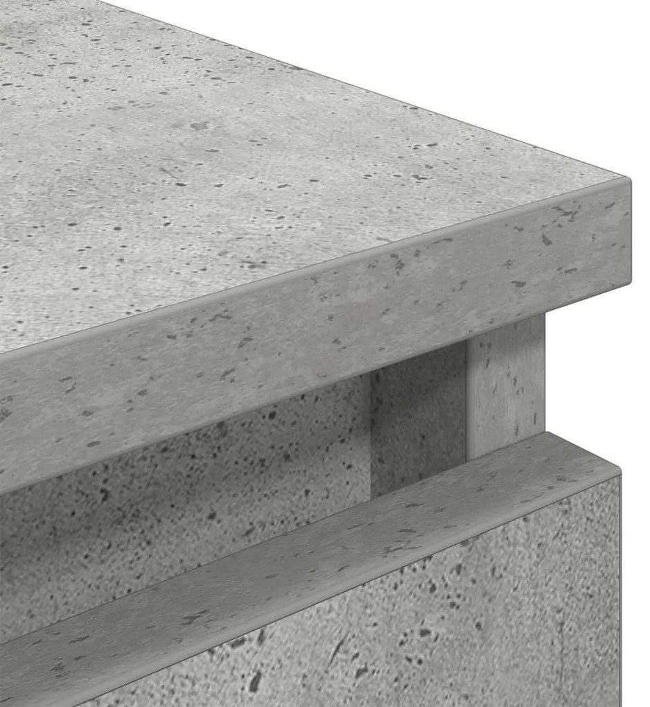 betonszürke szerelt fa TV-szekrény 60x35x54 cm