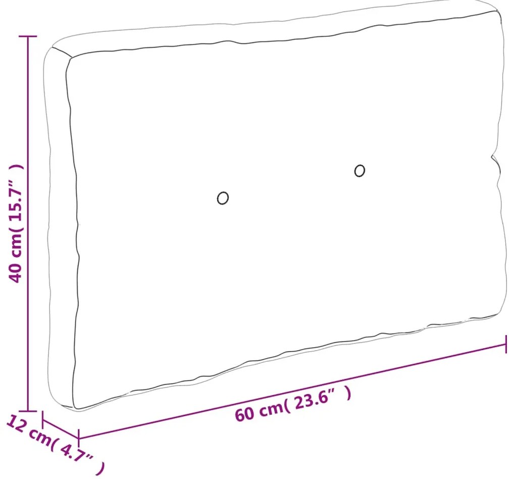 rózsaszín szövet raklappárna 60 x 40 x 12 cm