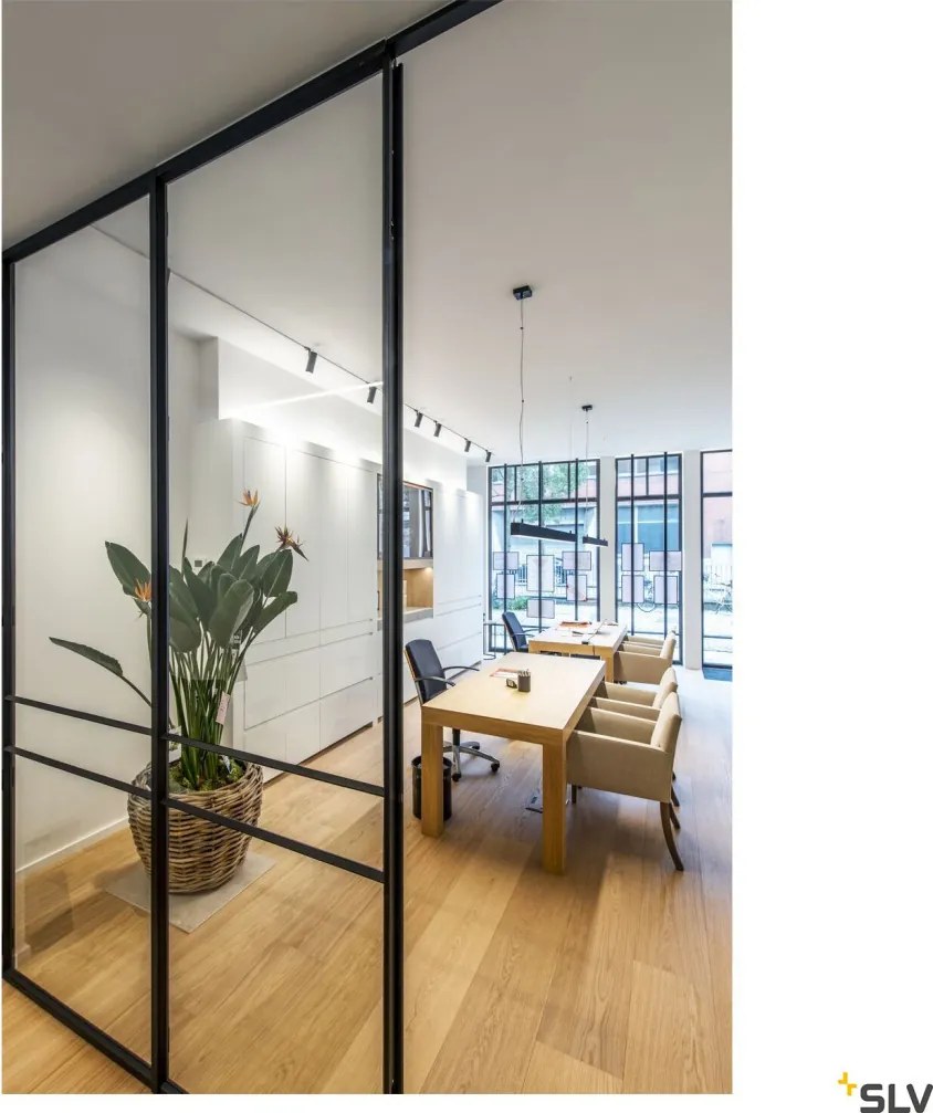 SLV 1001406 GLENOS Modern Led Függesztett Lámpa Fekete LED IP20