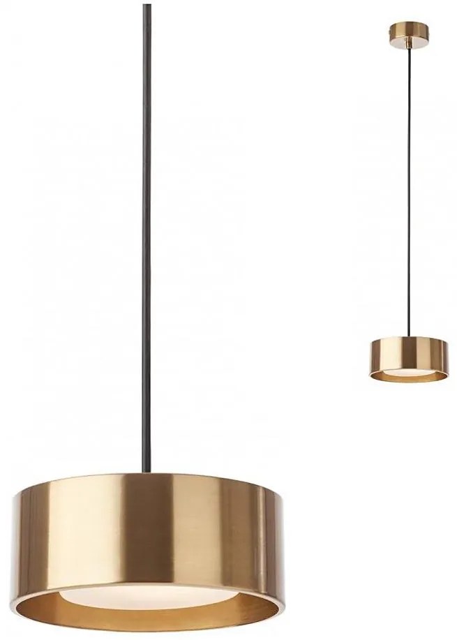 Redo 01-3100 - LED csillár zsinóron PUNKT LED/6W/230V átm. 15 cm réz