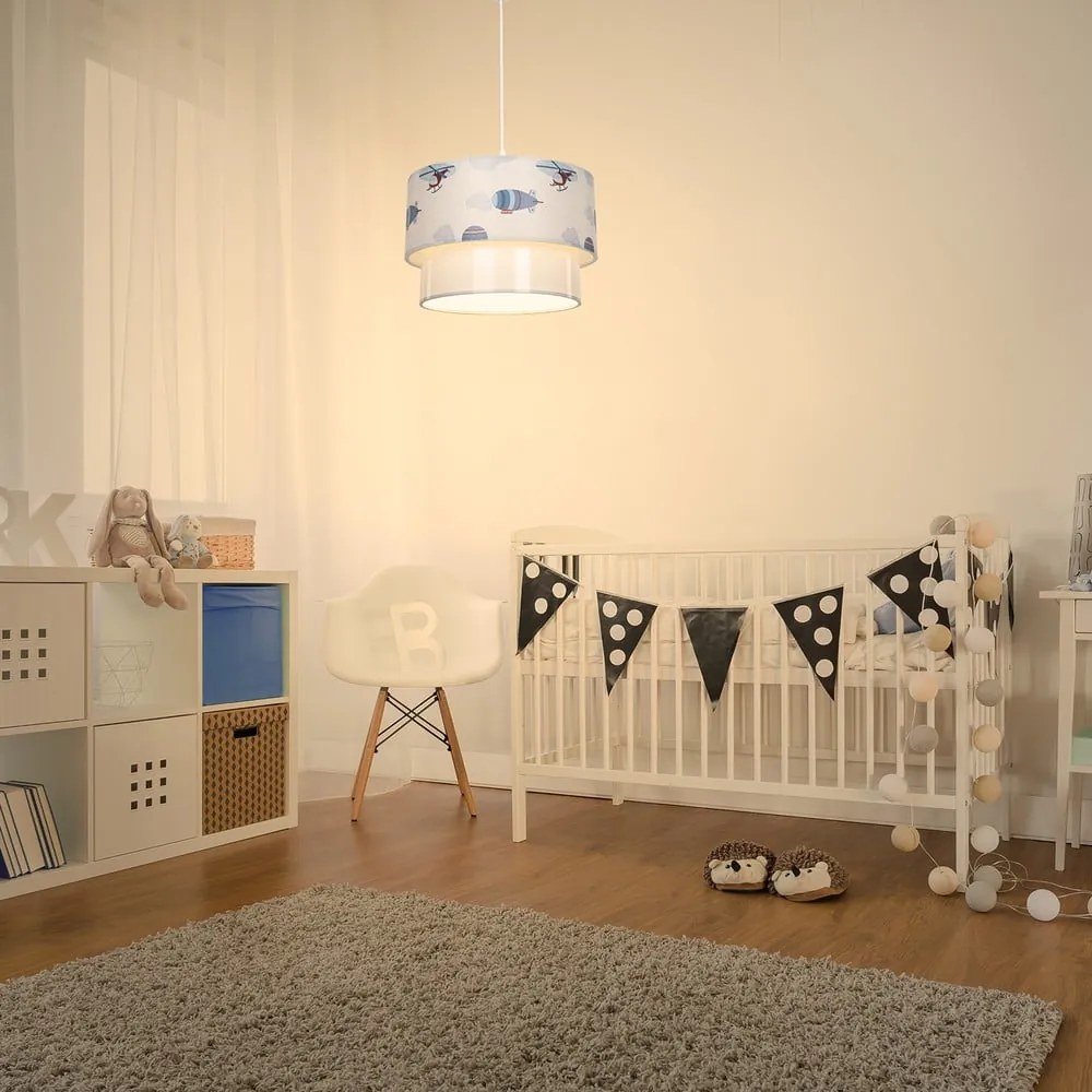 Fehér-kék gyerek lámpa – Squid Lighting