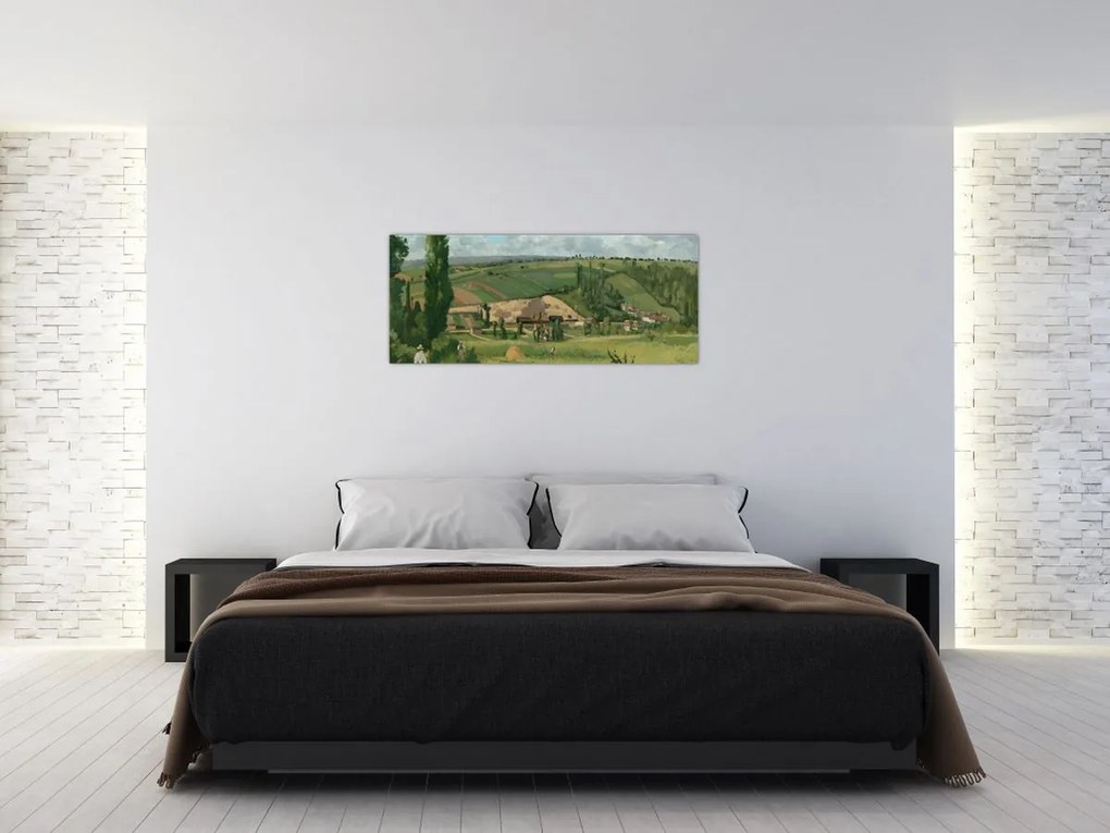 Kép - Camille Pissarro, Landscape at Les Pâtis, Pontoise, reprodukciók (120x50 cm)