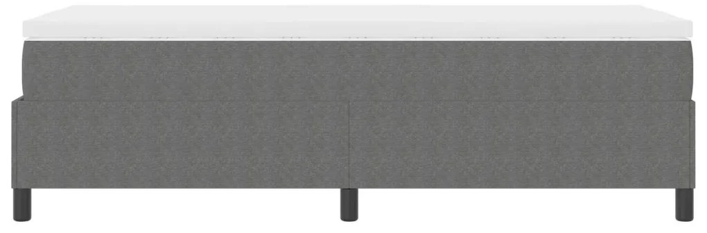 Box Spring Ágy Matraccal Világosszürke 100x200 cm Kordbársony