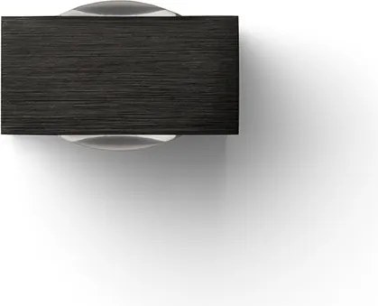 RENDL KORSO II fali lámpa fekete elox 230V LED 2x3W 120° IP54 3000K