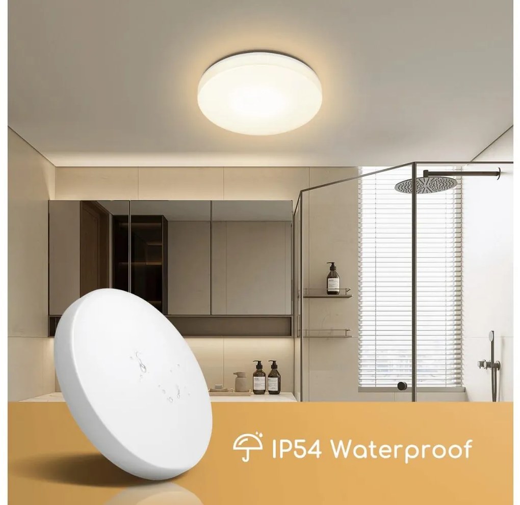 Aigostar B.V. Aigostar - LED Fürdőszobai mennyezeti lámpa LED/18W/230V 4000K IP54 AI0684