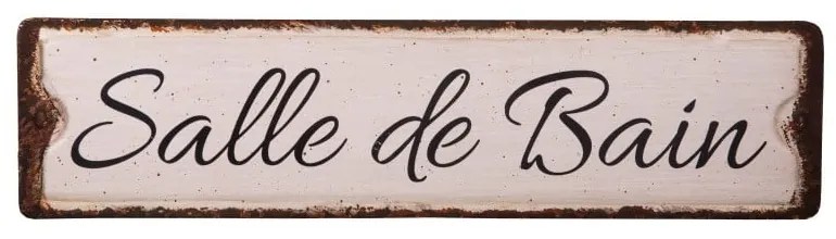 Fém falitábla 40x10 cm Salle De Bain – Antic Line