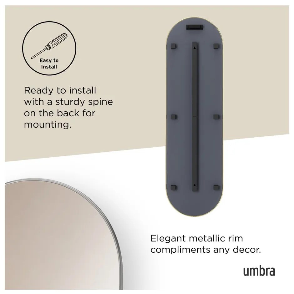 Fali-álló tükör 46x157 cm Hubba – Umbra