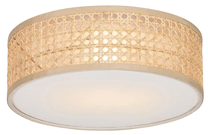 Okos mennyezeti lámpa rattan 30 cm, Wifi A60-nal - Tromma