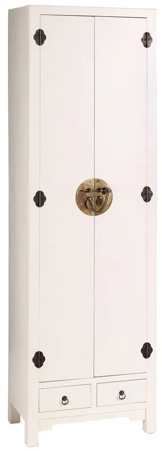 Fehér ruhásszekrény 55x185 cm Oriente – Ixia