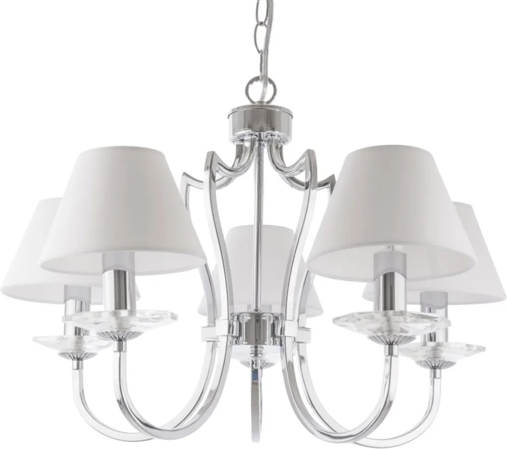 COSMOLIGHT P05762CH-WH RIGA Modern Csillár Ezüst E14 IP20
