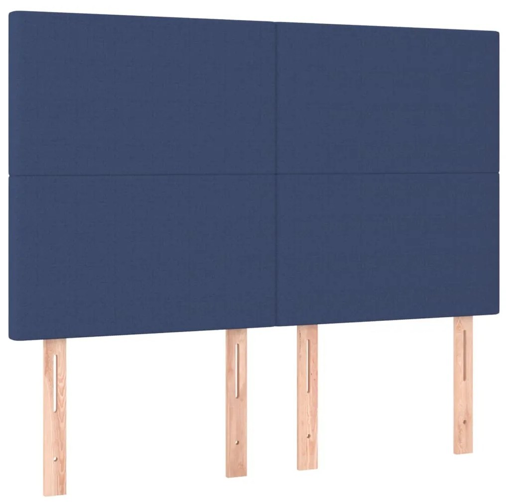 4 db kék szövet fejtámla 72 x 5 x 78/88 cm