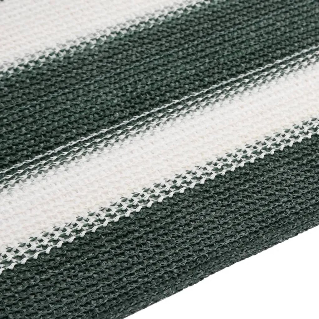 Zöld és fehér HDPE belátásgátló háló 1 x 50 m 75 g/m²