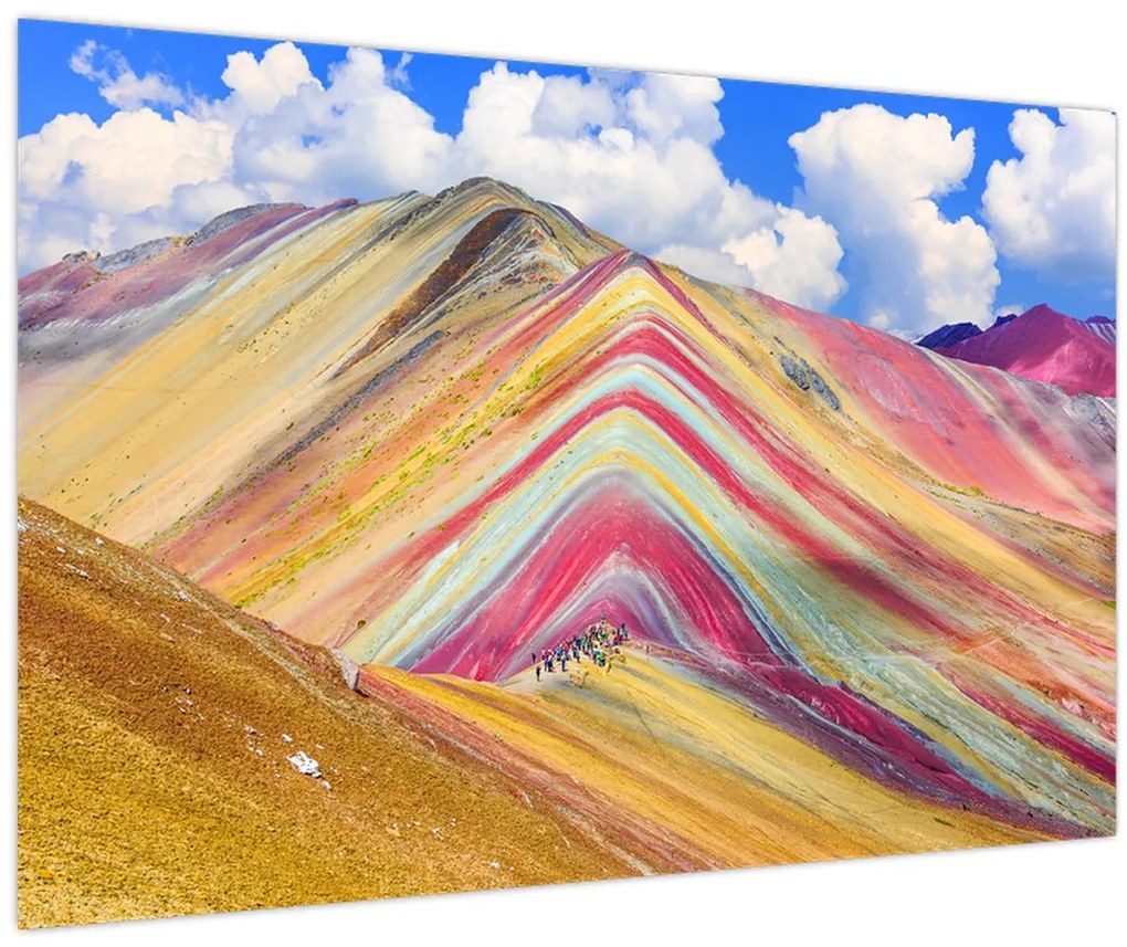 Kép - Rainbow Mountain, Peru (90x60 cm)