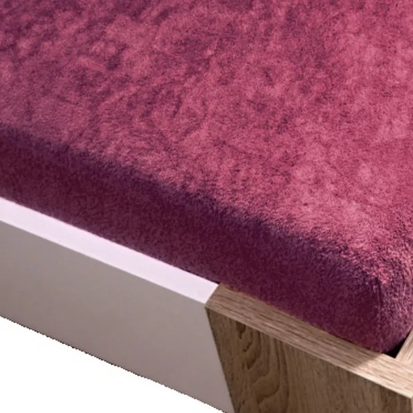 Homa frottír gumis lepedő PLUS wine 130 g