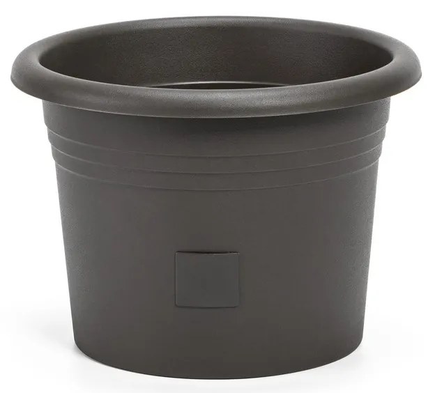Plastia Öntözés nélküli virágcserép Narza átmérő30 cm, antracit, 30 cm átmérőjű