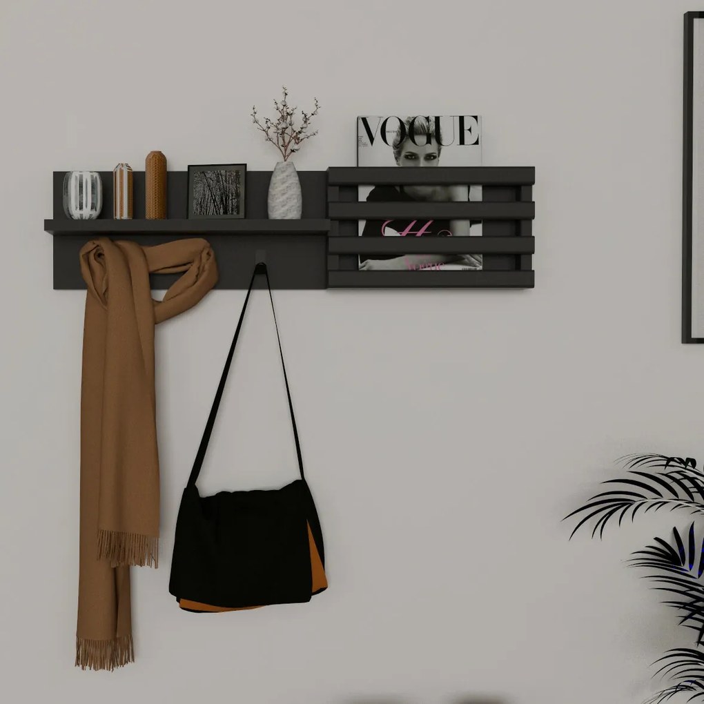 Huso Anthracite fali akasztó