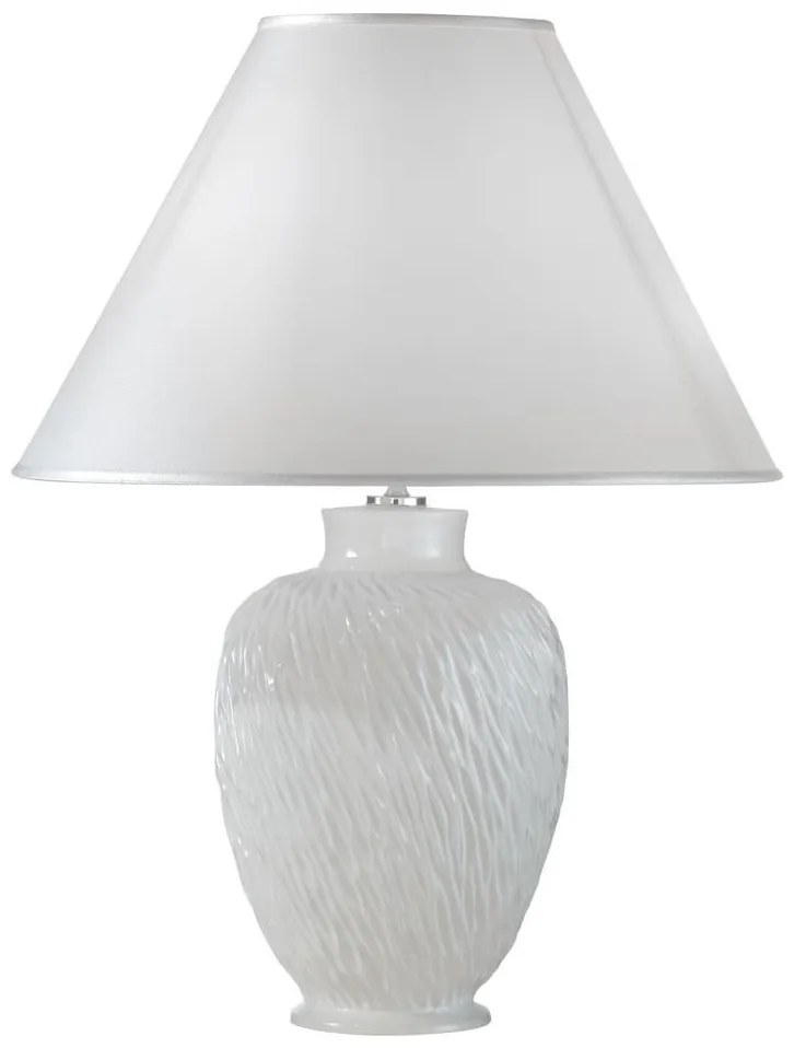 Kolarz A1340.71 - Asztali lámpa CHIARA 1xE27/100W/230V fehér, átmérő 40 cm