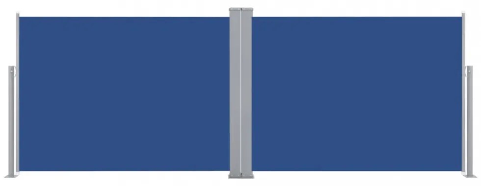 kék behúzható oldalsó napellenző 100 x 1000 cm