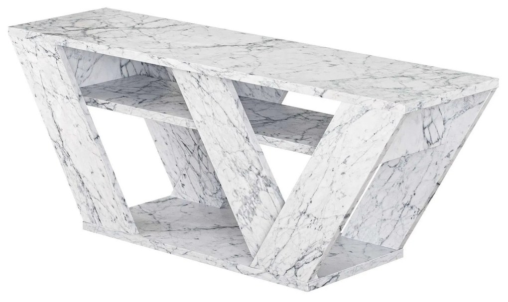 TV szekrény Pipralla - Carrara Marble