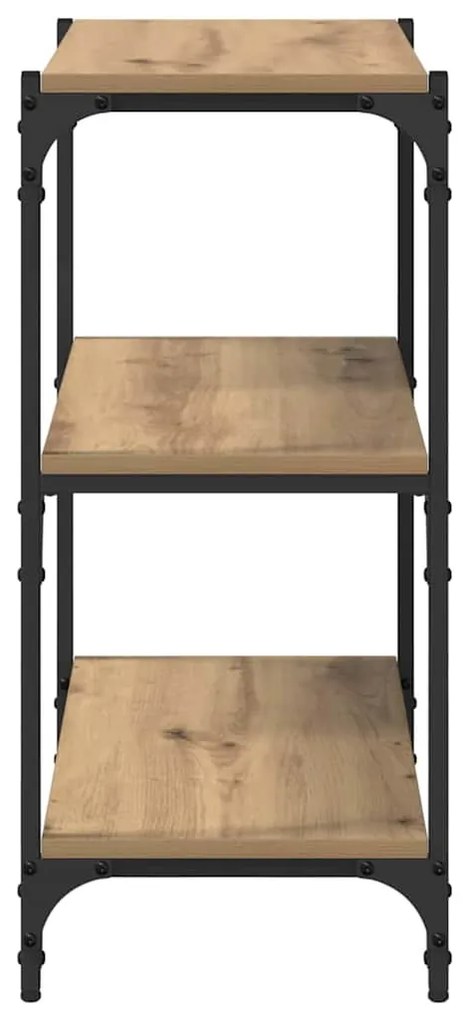 Könyvespolc kézműves tölgy 60 x 33 x 71 cm Faanyag