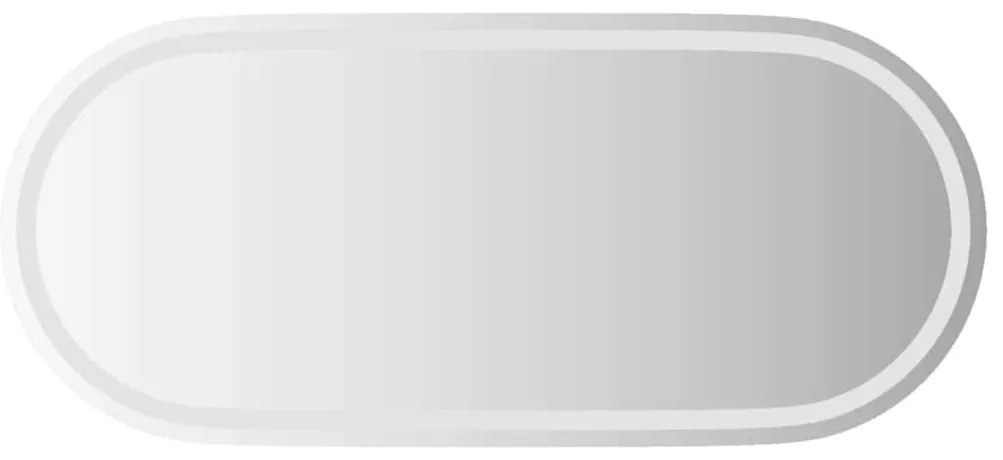 ovális LED-es fürdőszobai tükör 100 x 45 cm