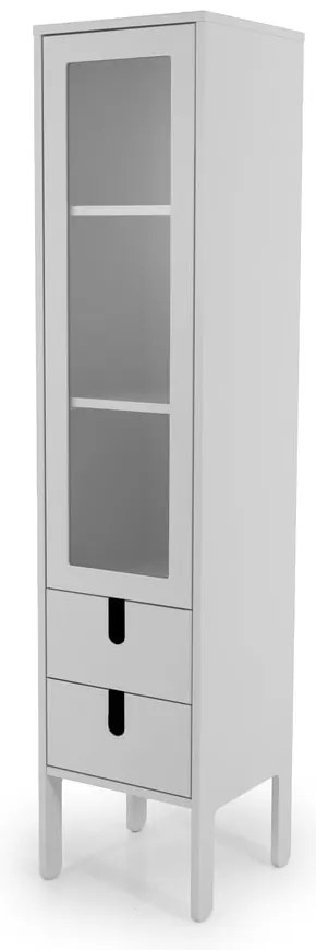 Uno fehér vitrin, szélesség 40 cm - Tenzo