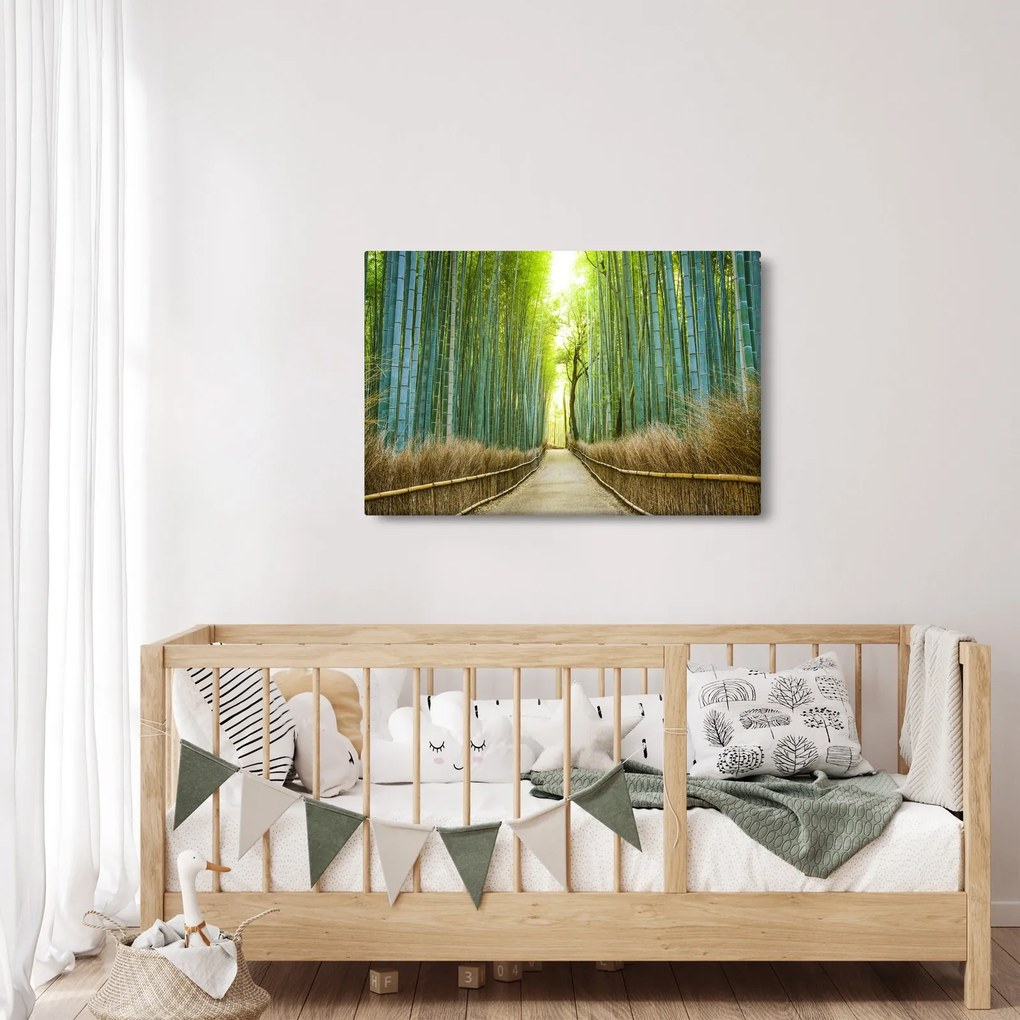 Kép - Bambusz erdő (90x60 cm)