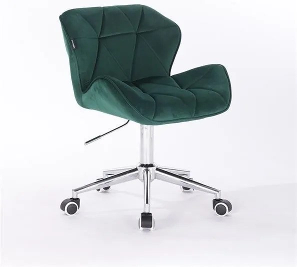 HR111K Sötétzöld modern velúr szék